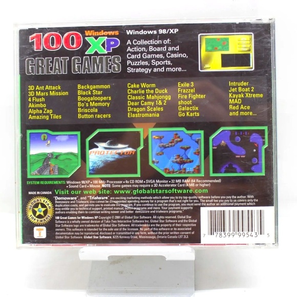100 Windows Xp Great Games Pc Gaming Disc CD - Picture 3 of 3